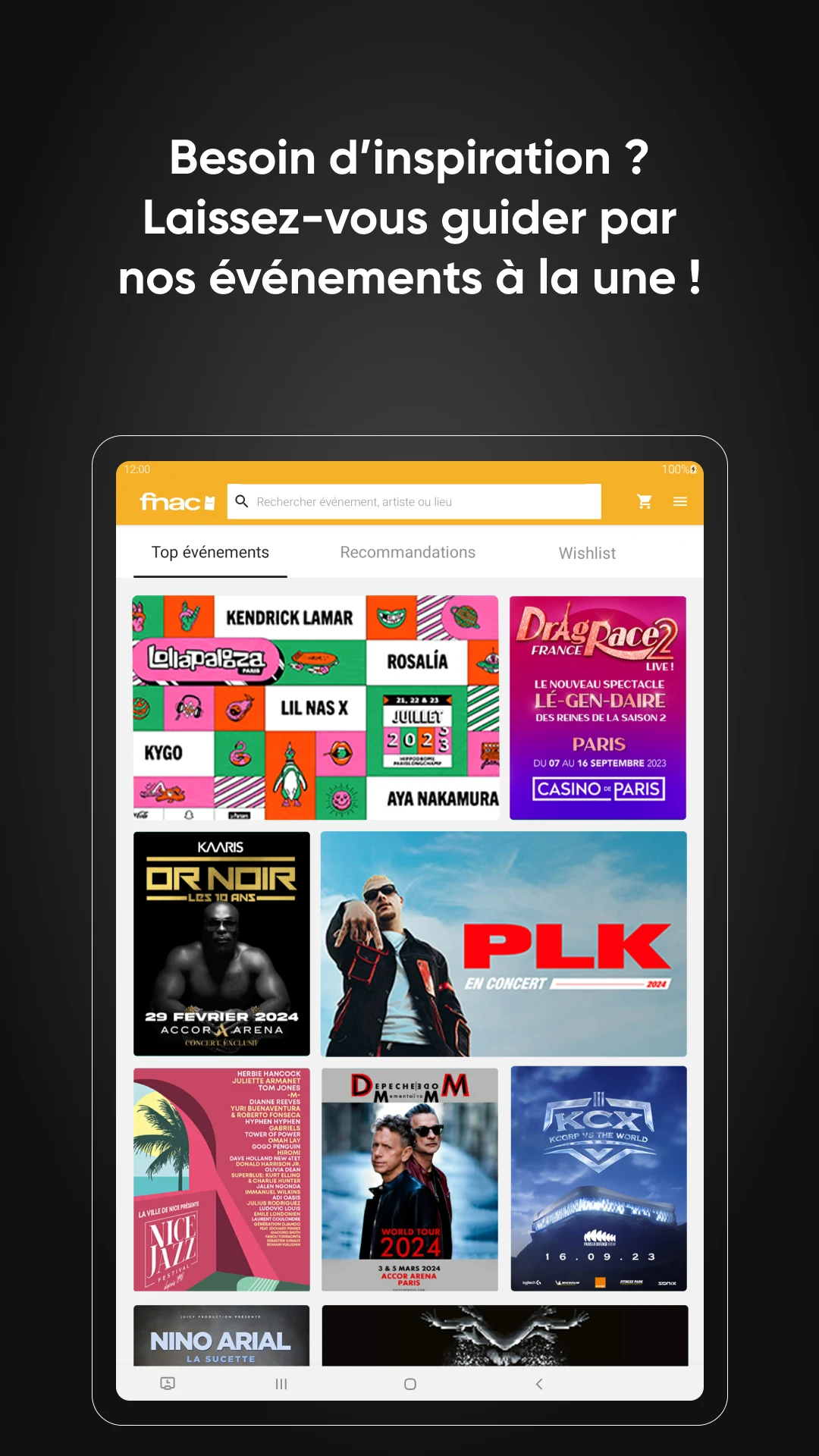 FNAC SPECTACLES - Buy tickets screenshot