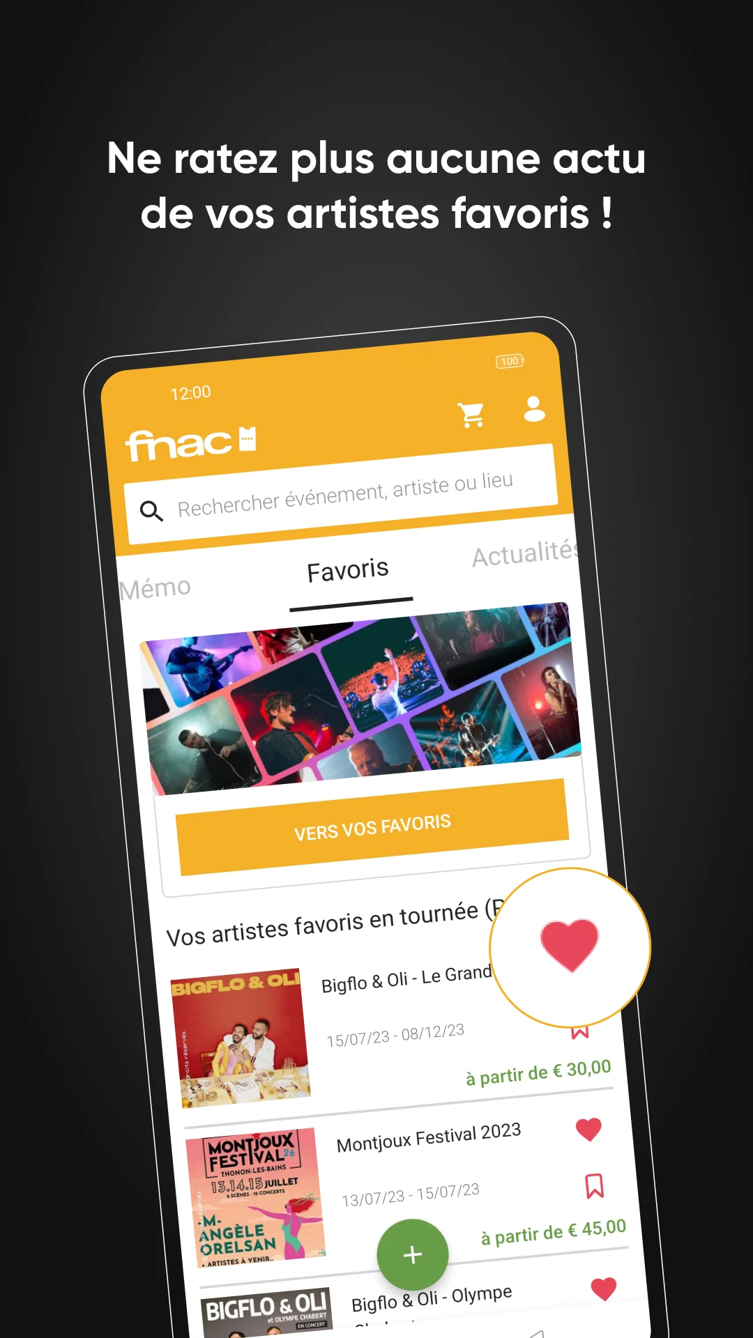 FNAC SPECTACLES - Buy tickets screenshot