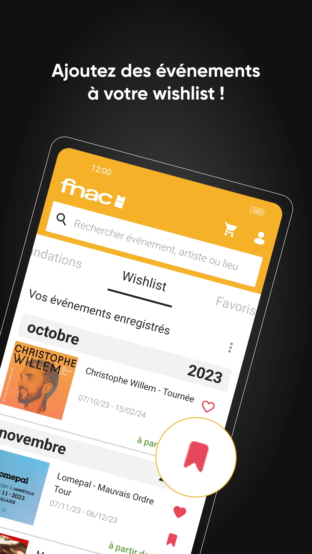 FNAC SPECTACLES - Buy tickets screenshot